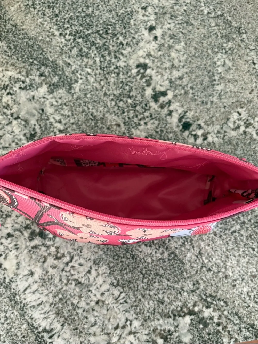 Vera Bradley double zip cosmetic bag